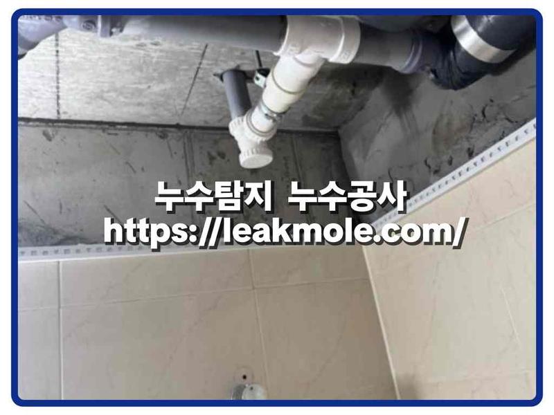 누수탐지 현장 작업 사진 1